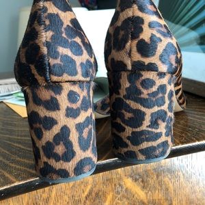 1.State Calf hair leopard print d’Orsay heels